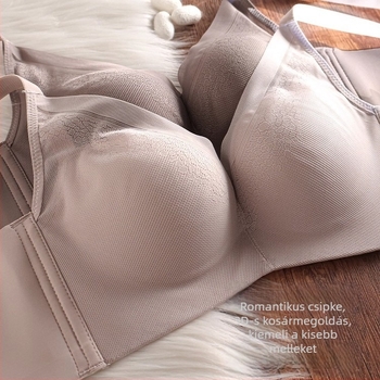 100% Mulberry Silk Push-Up varrás nélküli női melltartó, anti-megereszkedés, állítható