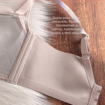 100% Mulberry Silk Push-Up varrás nélküli női melltartó, anti-megereszkedés, állítható