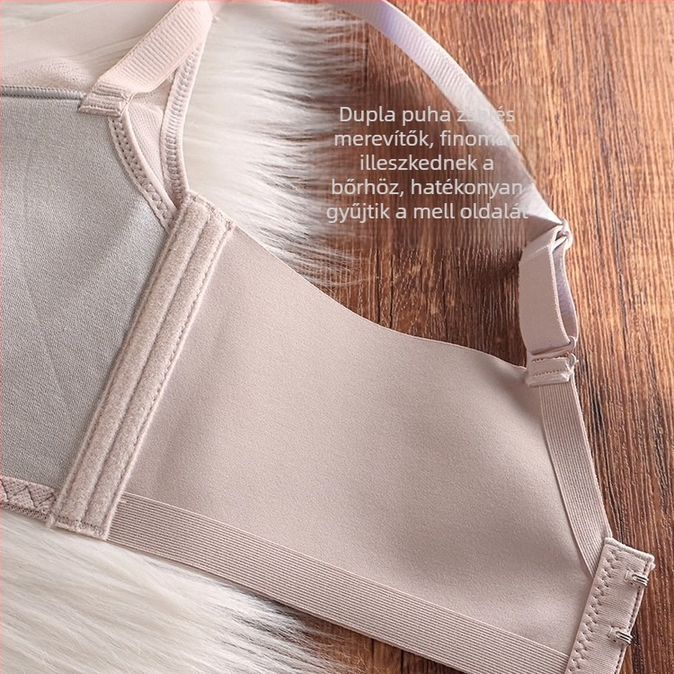100% Mulberry Silk Push-Up varrás nélküli női melltartó, anti-megereszkedés, állítható