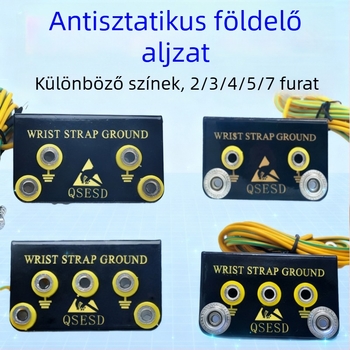 L alakú antistatikus csuklópánt földelő matraccal a munkafelülethez