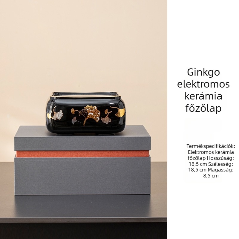 Intelligens elektromos kerámiás teafőző készlet üvegforralóval és nagy kapacitású teáskannával