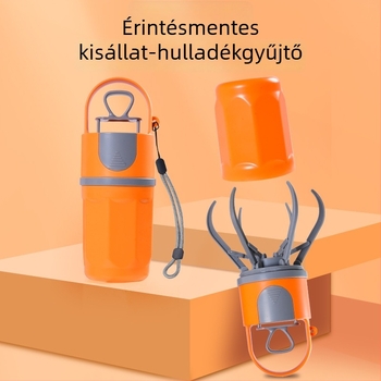 Kültéri kisállat ürülékgyűjtő, hatszárú kaparóval és beépített szemeteszsákkal