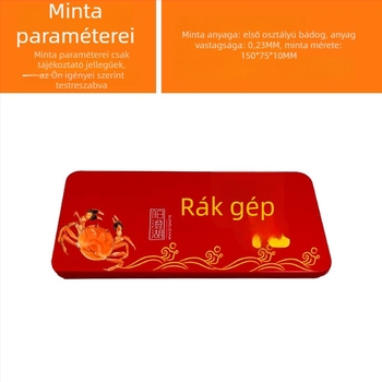 Három darabos rákeszköz készlet fémdobozban: rákcsipesz, rákolló és rák tisztító tű