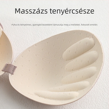 Tangge selyem nélküli varrat nélküli, állítható push-up melltartó Mulberry selyem csipkével, 3/4 kosár