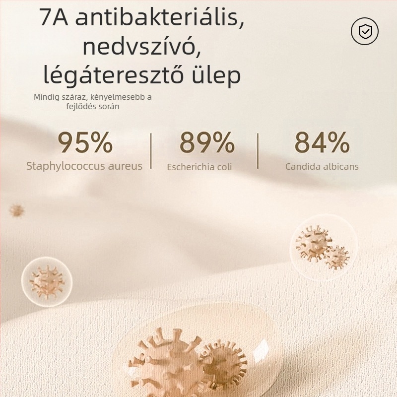 Fiúknak szóló antibakteriális pamut boxer alsó, A osztály, légáteresztő, aktív gyerekeknek