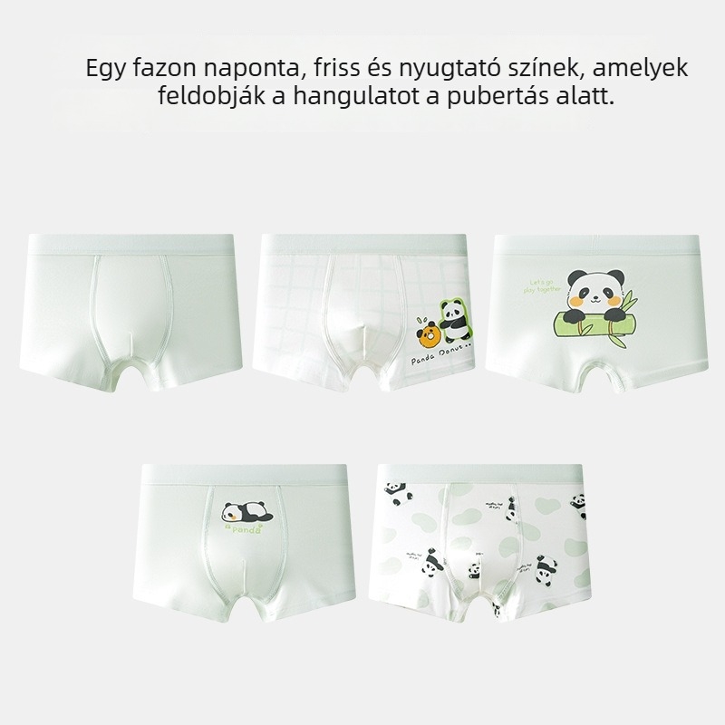 Fiúknak szóló antibakteriális pamut boxer alsó, A osztály, légáteresztő, aktív gyerekeknek