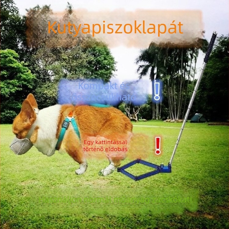 Kutyapiszok gyűjtő egyetlen kattintással, hajtogatott egyszer használatos zacskókkal – automatikus kinti takarítás kis testű kutyáknál