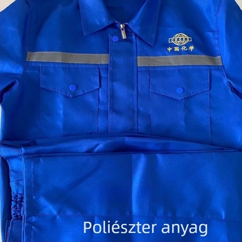 Kémiai munkaruha szett tavasz-őszre, kopásálló és tartós, kék fényvisszaverő, gyárhoz, férfiak és nők számára