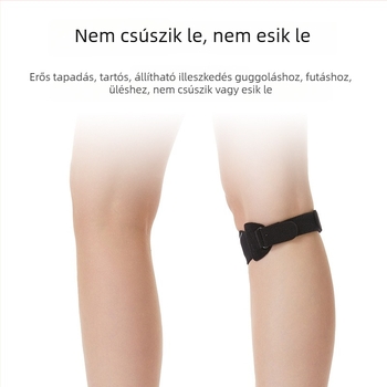 Könnyű térdszalag patella rögzítő sporthoz, futáshoz és túrázáshoz — ütéscsillapítás, kompresszió és térdvédő támogatás