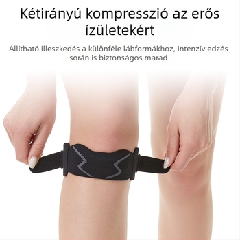 Könnyű térdszalag patella rögzítő sporthoz, futáshoz és túrázáshoz — ütéscsillapítás, kompresszió és térdvédő támogatás