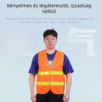 Reflektív biztonsági mellény építkezésekre és éjszakai munkához