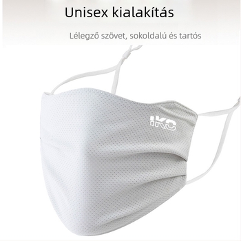 Nagy méretű napvédő arcmaszk, uniszex, kerékpározáshoz, nyár, vékony ice silk anyag, lélegző
