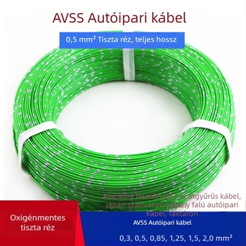 AVSS vékonyfalú tiszta réz egyszálas autóvezeték, négyzetes keresztmetszetű 0.3-2.0 mm²