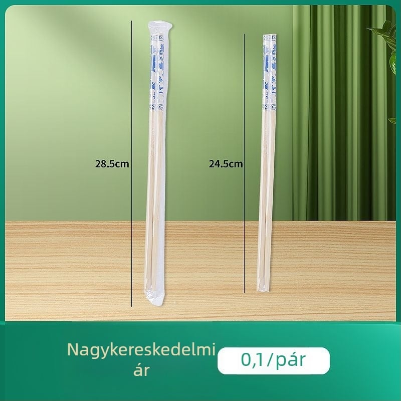 Egyszer használatos bambusz evőpálcikák kék-fehér porcelán mintával, egyedi csomagolásban, szállodák és éttermek számára