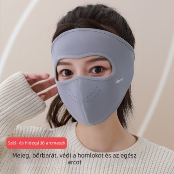 Teljes arcot fedő UV-védelmet nyújtó, meleg és lélegző 3D-s maszk kültéri kerékpározáshoz