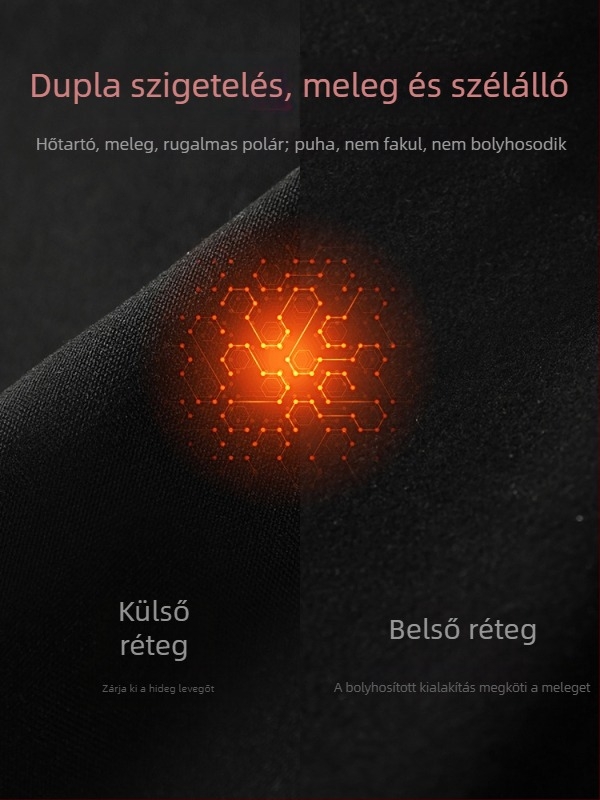 Téli kerékpáros balaklava fleece arcmaszkkal – szélálló és meleg kültéri használatra