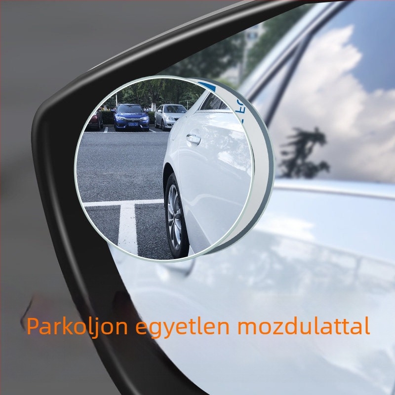 Széles látószögű hátsó tükör konvex segédtükörrel a holttérhez, vízálló kör tükör 360°