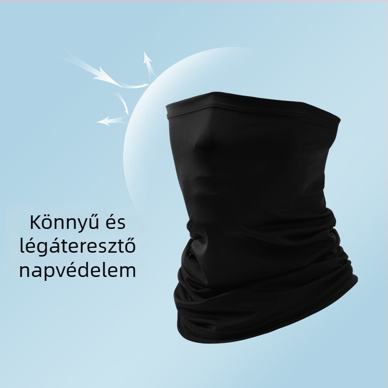 Nyári UV-védő arc- és nyakvédő, Ice Silk sál, lélegző, egy méret