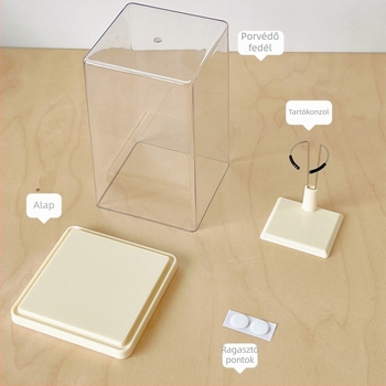 Labubu bemutató doboz – átlátszó akril, Bubble Mart Labubu Blind Box tárolására és kiállítására