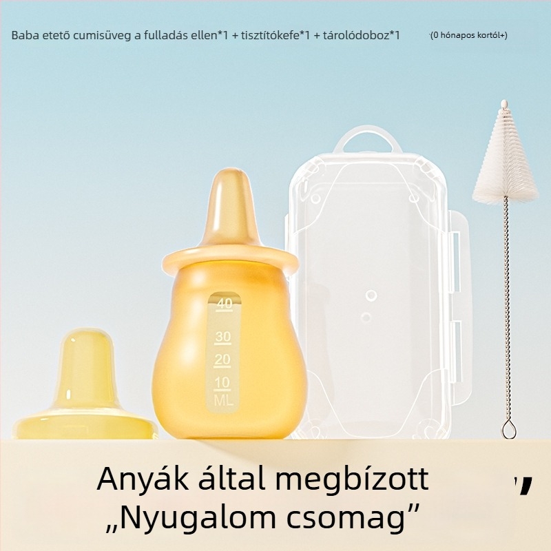 Szilikon gyógyszeradagoló babáknak — cseppentő folyékony adagoláshoz vízhez és gyógyszerekhez