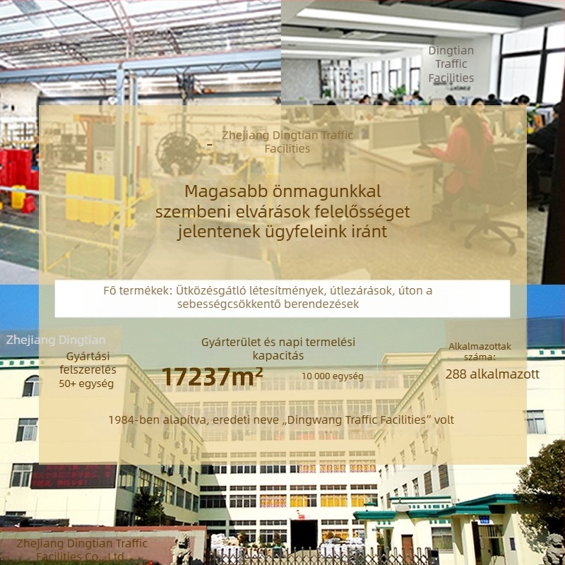 PE figyelmeztető oszlop a közúti biztonságért – gumiból készült ütközésvédő oszlop visszaverő felülettel