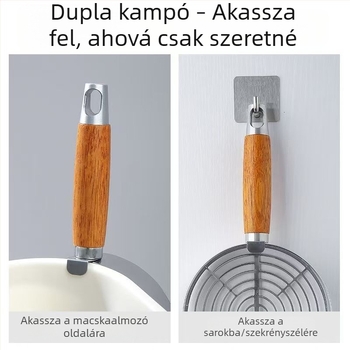 Nagy méretű macskaalom szitáló kanál finom lyukakkal, kevert tofu macskaalomhoz, rozsdamentes és szénacélból