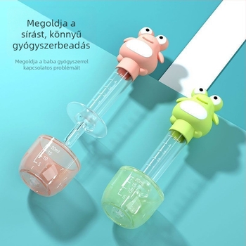 Szilikonból készült gyógyszeradagoló eszköz csecsemők és kisgyermekek számára – fulladás elleni cseppentő, vízhez és gyógyszerekhez