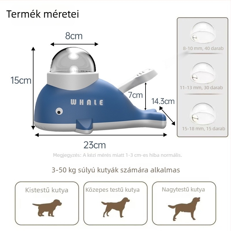 Little Whale automatikus etető macskáknak — interaktív játék pedállal
