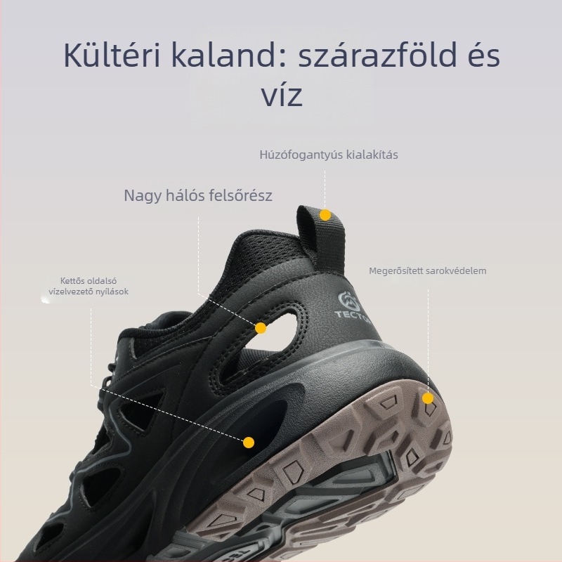 Uniszex folyóparti túracipő — könnyű, légáteresztő, csúszásmentes és strapabíró a túrákhoz