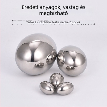 Rozsdamentes acél ovális üreges tojás alakú gömb, tükrös felületű prémium fémgolyó korlátokhoz