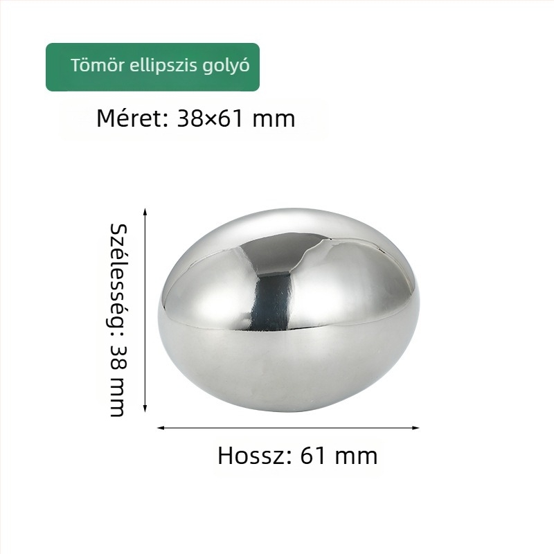 Rozsdamentes acél ovális üreges tojás alakú gömb, tükrös felületű prémium fémgolyó korlátokhoz