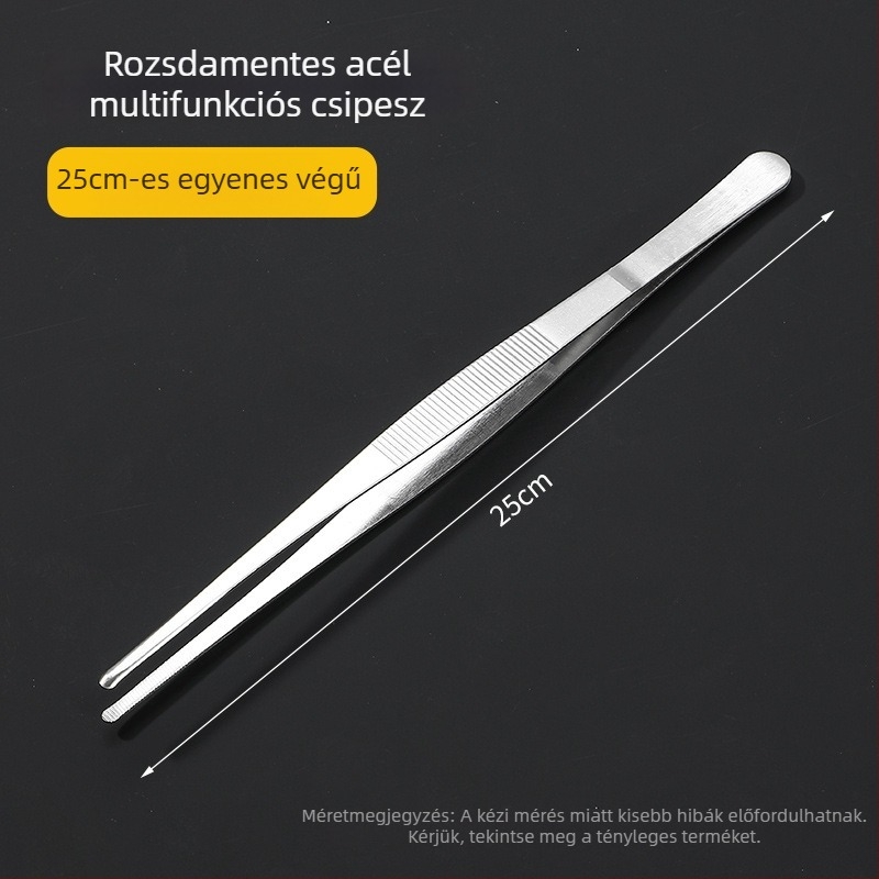 Rozsdamentes acélból készült hosszú teacsipesz készlet, teázási eszközök, bambusz pohárklipsz, teaceremónia kiegészítői