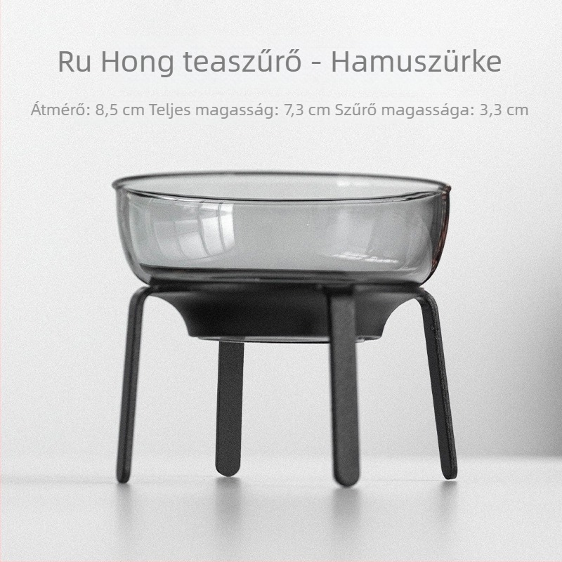 Üvegből készült teafilter rozsdamentes acél infúzorral – tea és víz elválasztó szűrő, innovatív tea kiegészítő