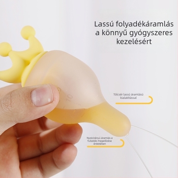 Szilikonból készült baba gyógyszercseppentő – cumisüveg-stílusú vízadagoló, fulladás megelőzésére