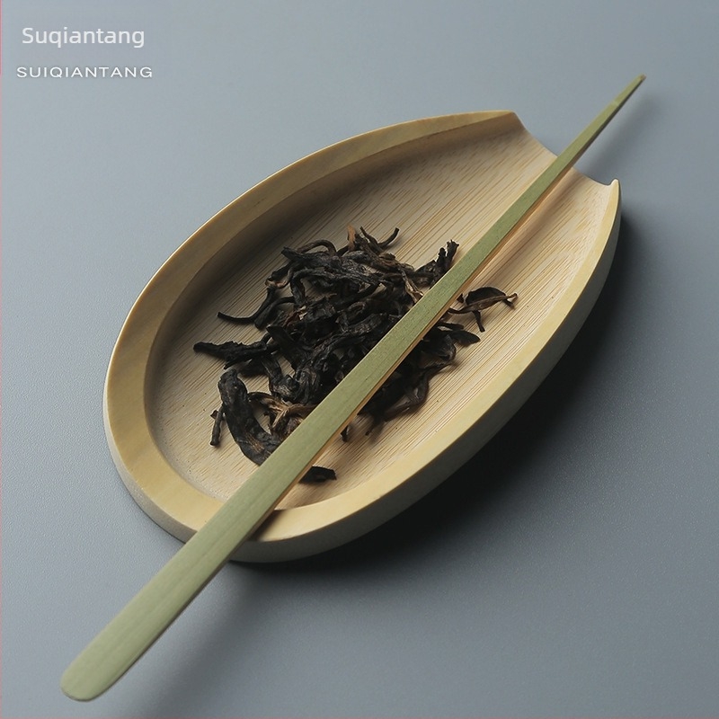 Sui Qiantang japán kézzel készített bambusz teázó készlet – Hat úriember a teaceremóniához: teásklipsz, tea tű, kanál, lotus tartó