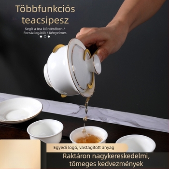 304 rozsdamentes acél teás clip, Kung‑Fu tea clip, többfunkciós, csúszásmentes, fém csipesz