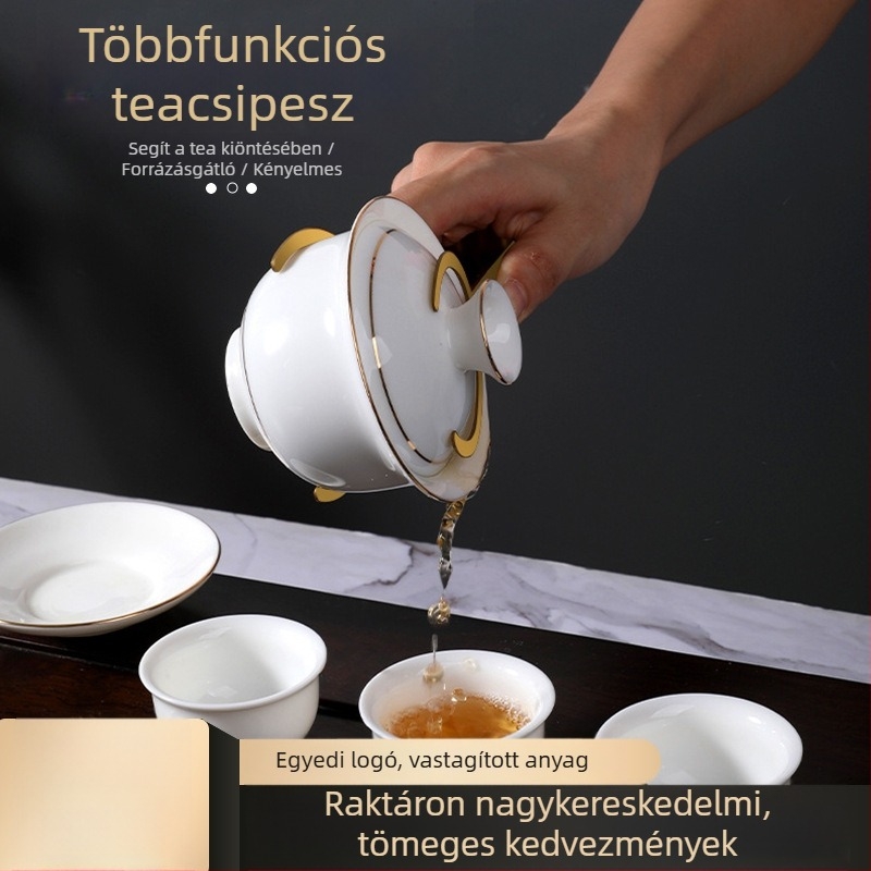 304 rozsdamentes acél teás clip, Kung‑Fu tea clip, többfunkciós, csúszásmentes, fém csipesz