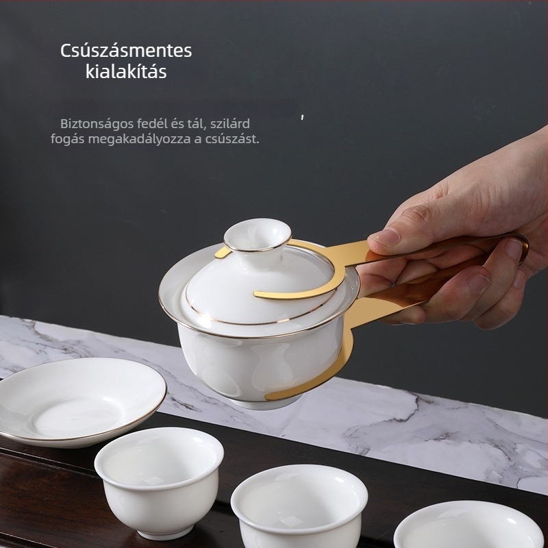304 rozsdamentes acél teás clip, Kung‑Fu tea clip, többfunkciós, csúszásmentes, fém csipesz