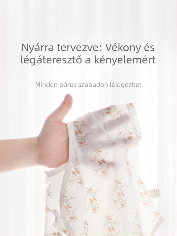 Újszülött pamut nyári rugdalózó, vékony, uniszex, rövid ujjú