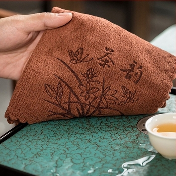 Pamut teafogó törlőkendő, nedvszívó és vastagodott, teázóasztalhoz, kis méret, tea készlet kiegészítő