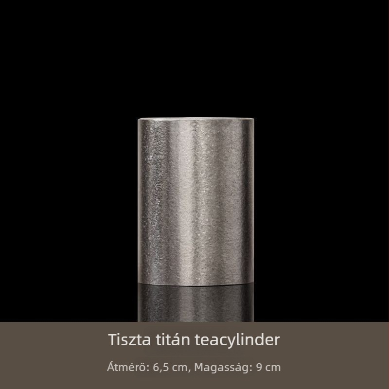 Tiszta titánból készült tea ceremóniára szánt hatrészes készlet – prémium tea eszközök, tea klipsz és tea kés