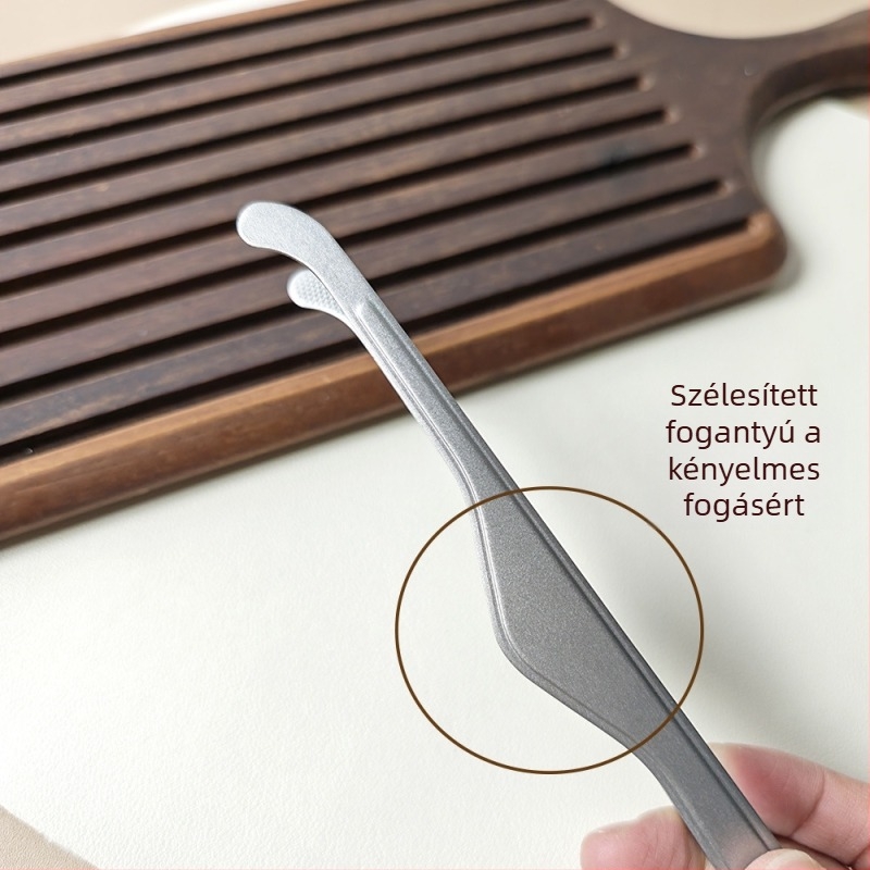 Titánium teaclip és csipesz, 2 mm vastagság, teaceremónia kiegészítők, otthoni használatra, csúszásmentes csésze-klipsz, teakeverő eszköz