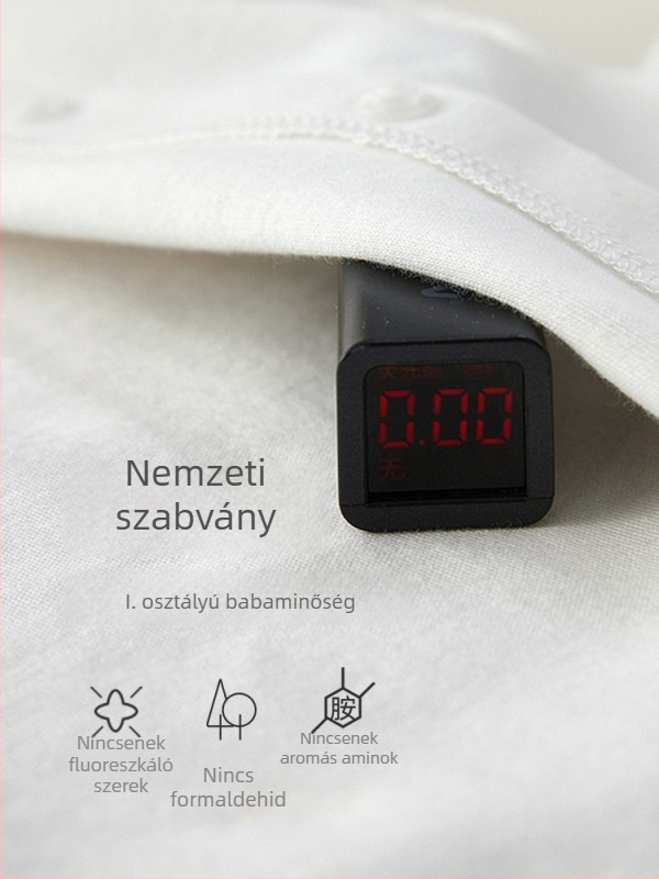 Csecsemő pamut hosszú ujjú egyrészes rugdalózó, újszülötteknek, aranyos tavasz-őszi viselet