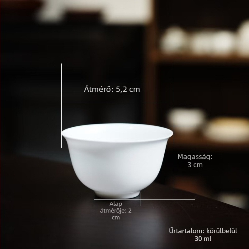 Csontporcelán gaiwan fedővel, vékony test, Gongfu teáskészlet Chaozhou, fehér porcelán tea tál és csésze, luxus ajándék, háromrészes fedél