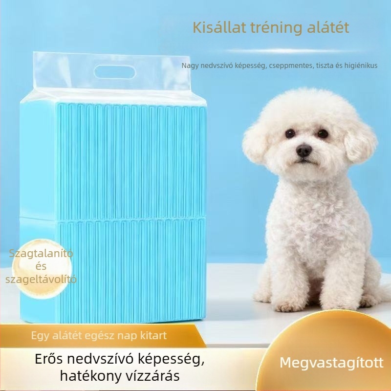 Kutyák, hörcsögök és nyuszik vizelet alátétek – egyszer használatos pelenkák és vizeletpadok