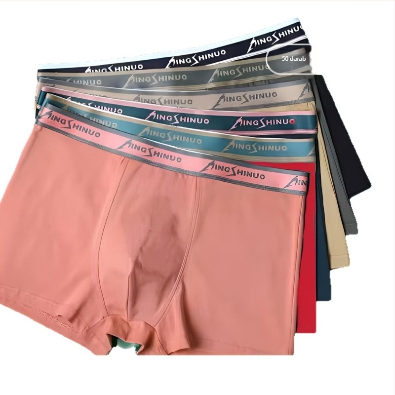 Férfi 100% pamut boxer brief, két mágnessel, lélegző, antibakteriális, nagy méret