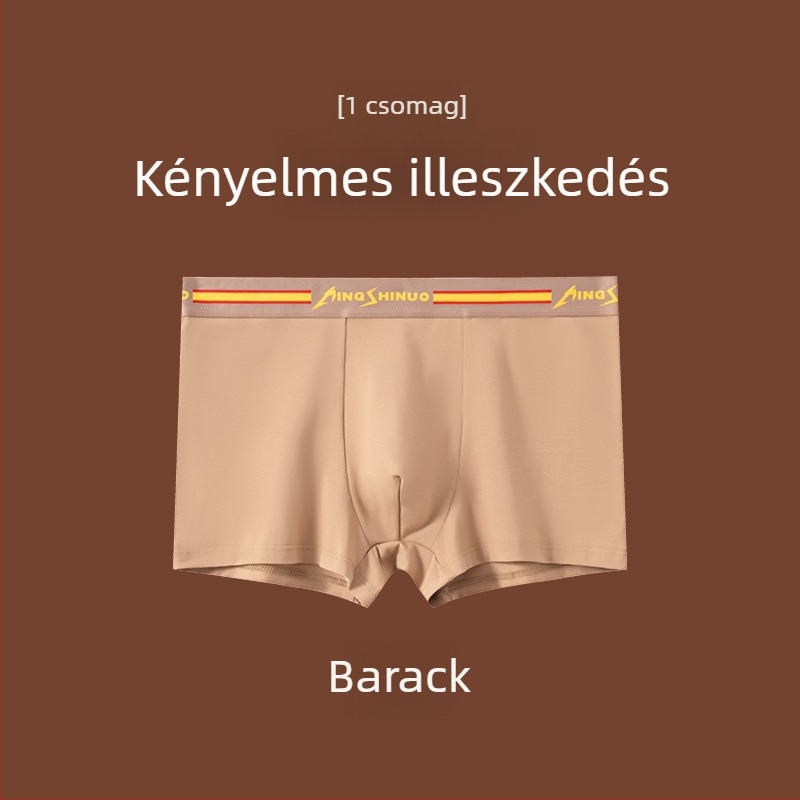Férfi 100% pamut boxer brief, két mágnessel, lélegző, antibakteriális, nagy méret