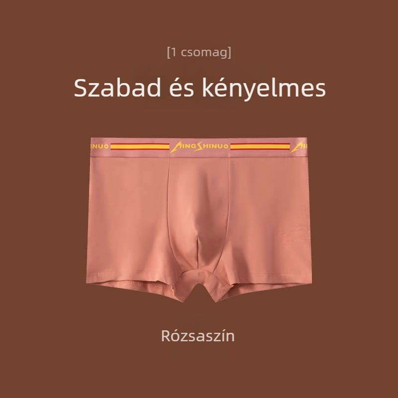 Férfi 100% pamut boxer brief, két mágnessel, lélegző, antibakteriális, nagy méret