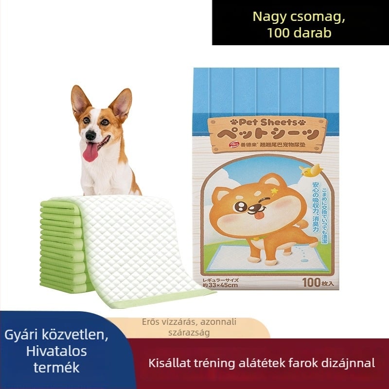 Kutyák és macskák számára aktív szénnel ellátott egyszer használatos vizeletpadok, nedvszívó alátétek