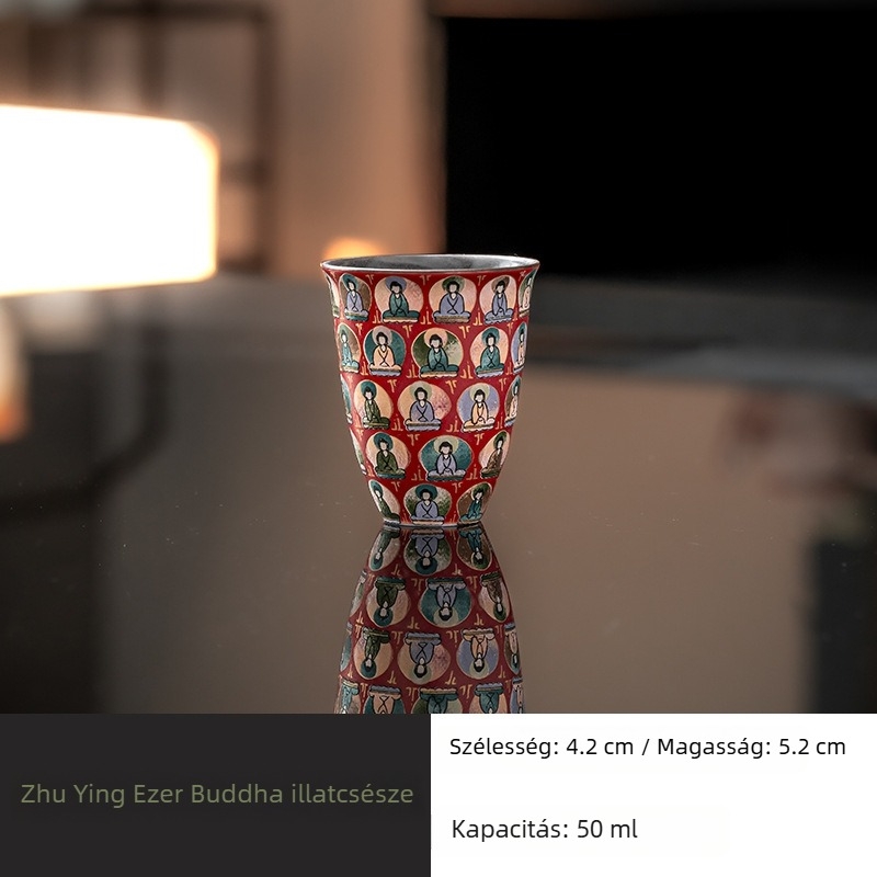 Dunhuang Thousand Buddha kerámia teás pohár – személyes használatra, egyedi pohár, Kung Fu teáskészlet, kínai stílus